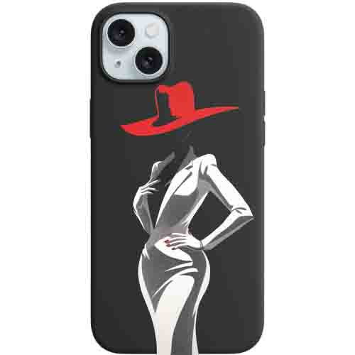 Cover per il tuo smartphone. Viso di donna.