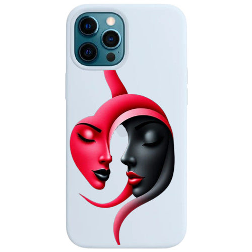 Cover per il tuo smartphone. Viso di donna.