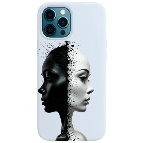 Cover per il tuo smartphone. Viso di donna.