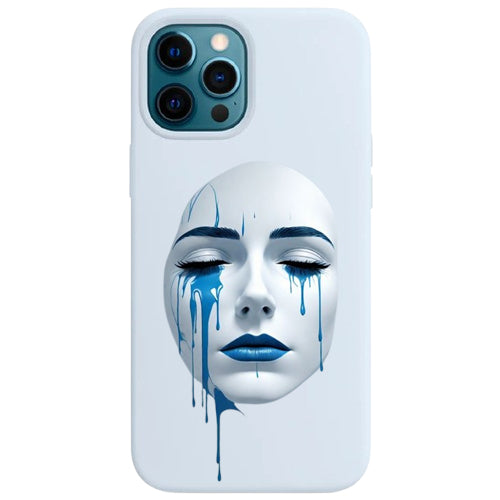 Cover per il tuo smartphone. Viso di donna.