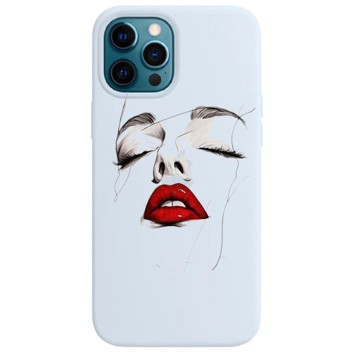 Cover per il tuo smartphone. Viso di donna.