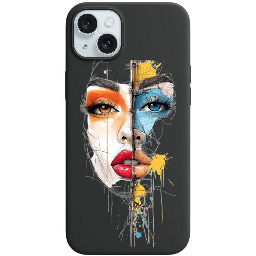 Cover per il tuo smartphone. Viso di donna.