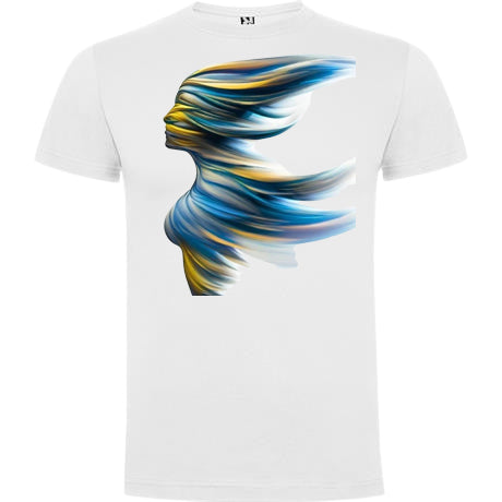 T-shirt maniche corte. Viso di donna