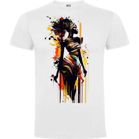 T-shirt maniche corte. Viso di donna