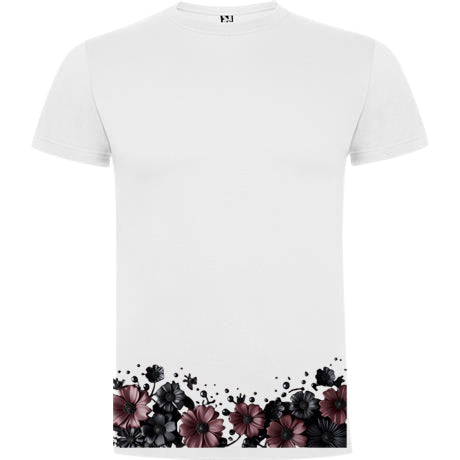 T-shirt maniche corte. Motivi floreali