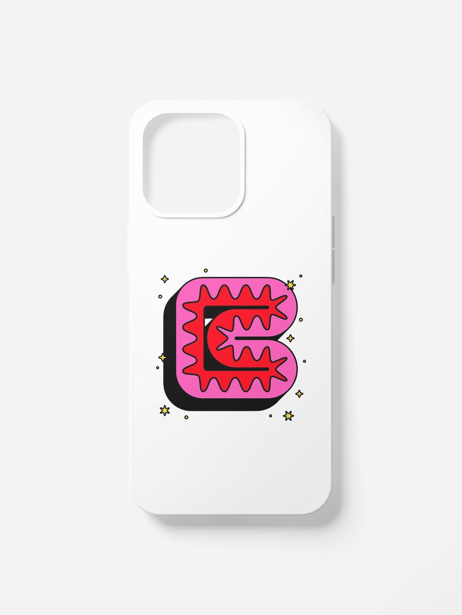 Cover per il tuo smartphone. Iniziali alfabeto "B"
