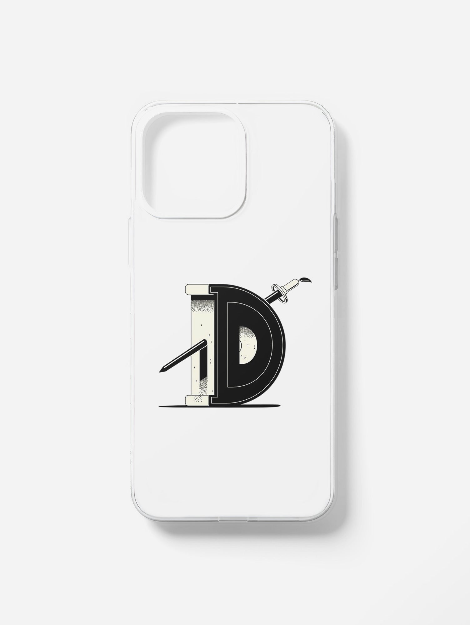 Cover per il tuo smartphone. Iniziali alfabeto "D"
