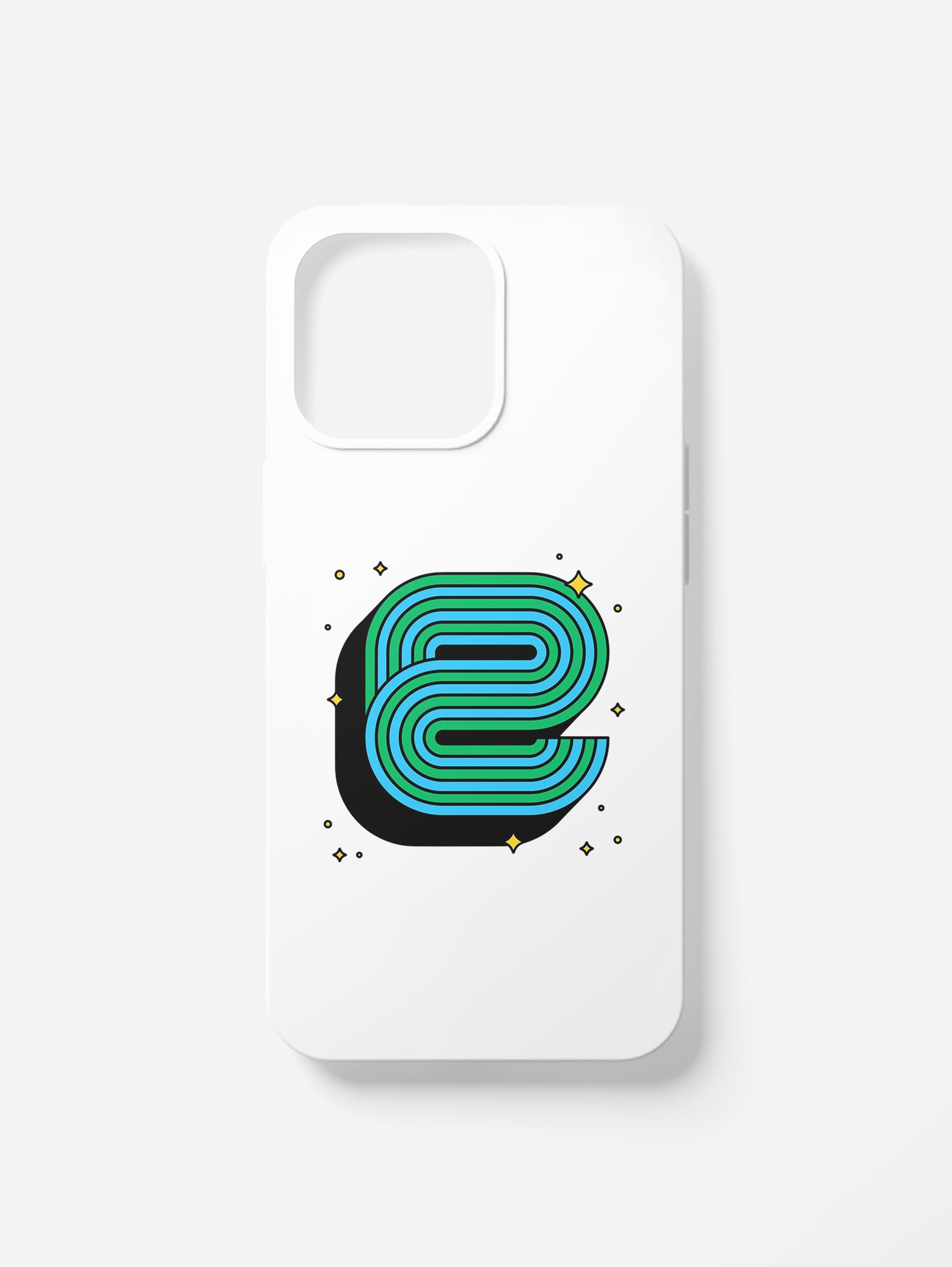 Cover per il tuo smartphone. Iniziali alfabeto "E"
