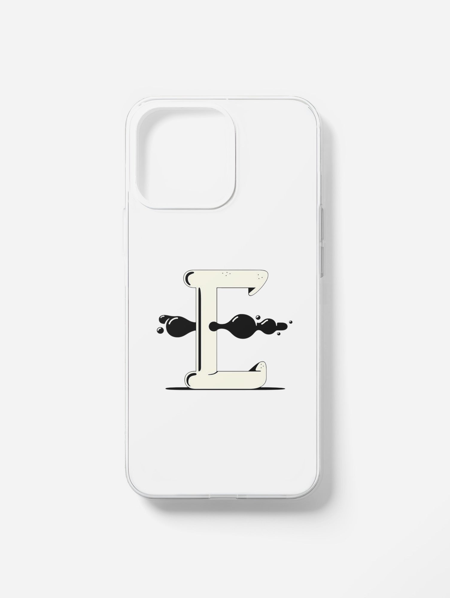 Cover per il tuo smartphone. Iniziali alfabeto "E"