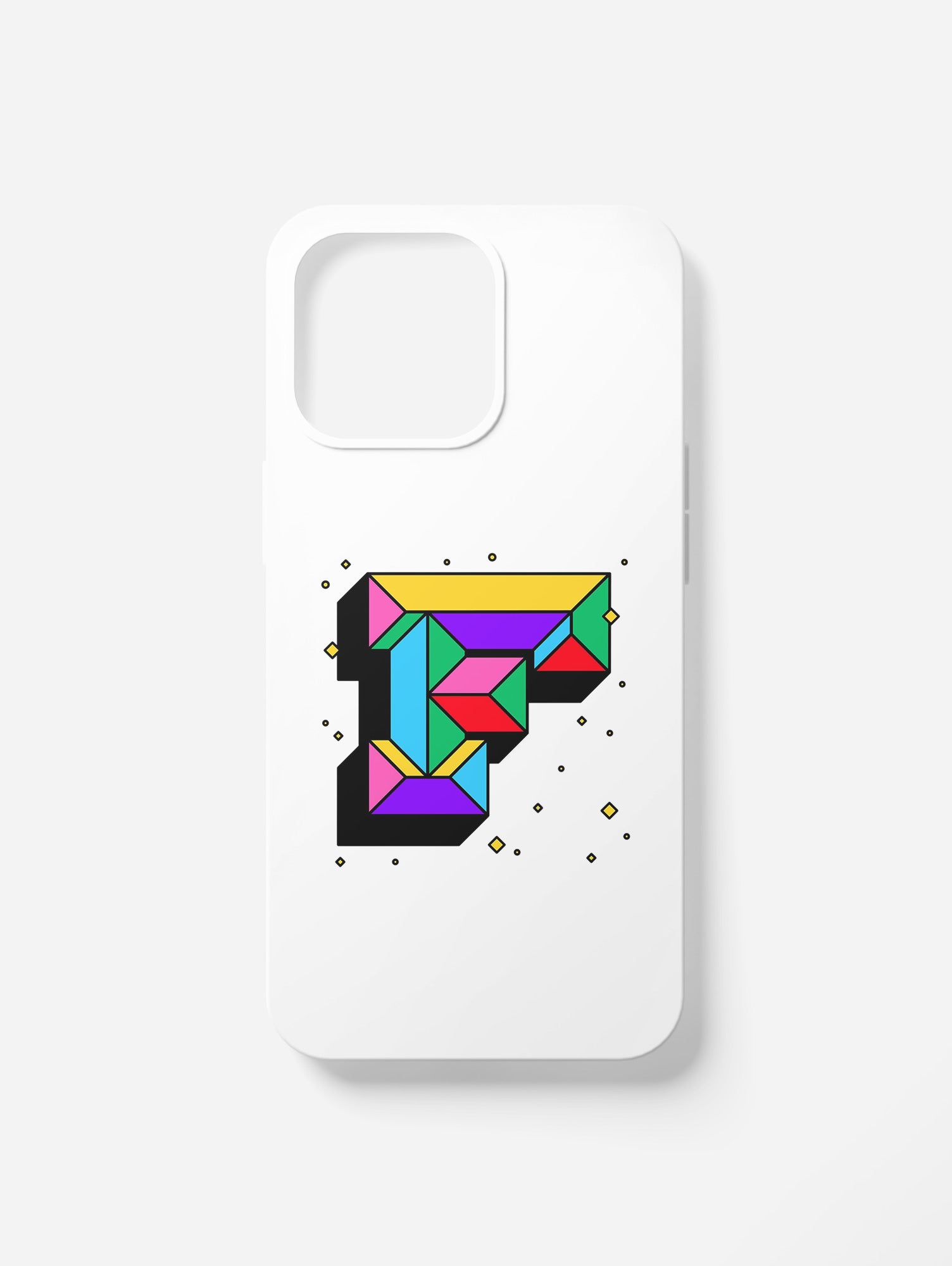 Cover per il tuo smartphone. Iniziali alfabeto "F"