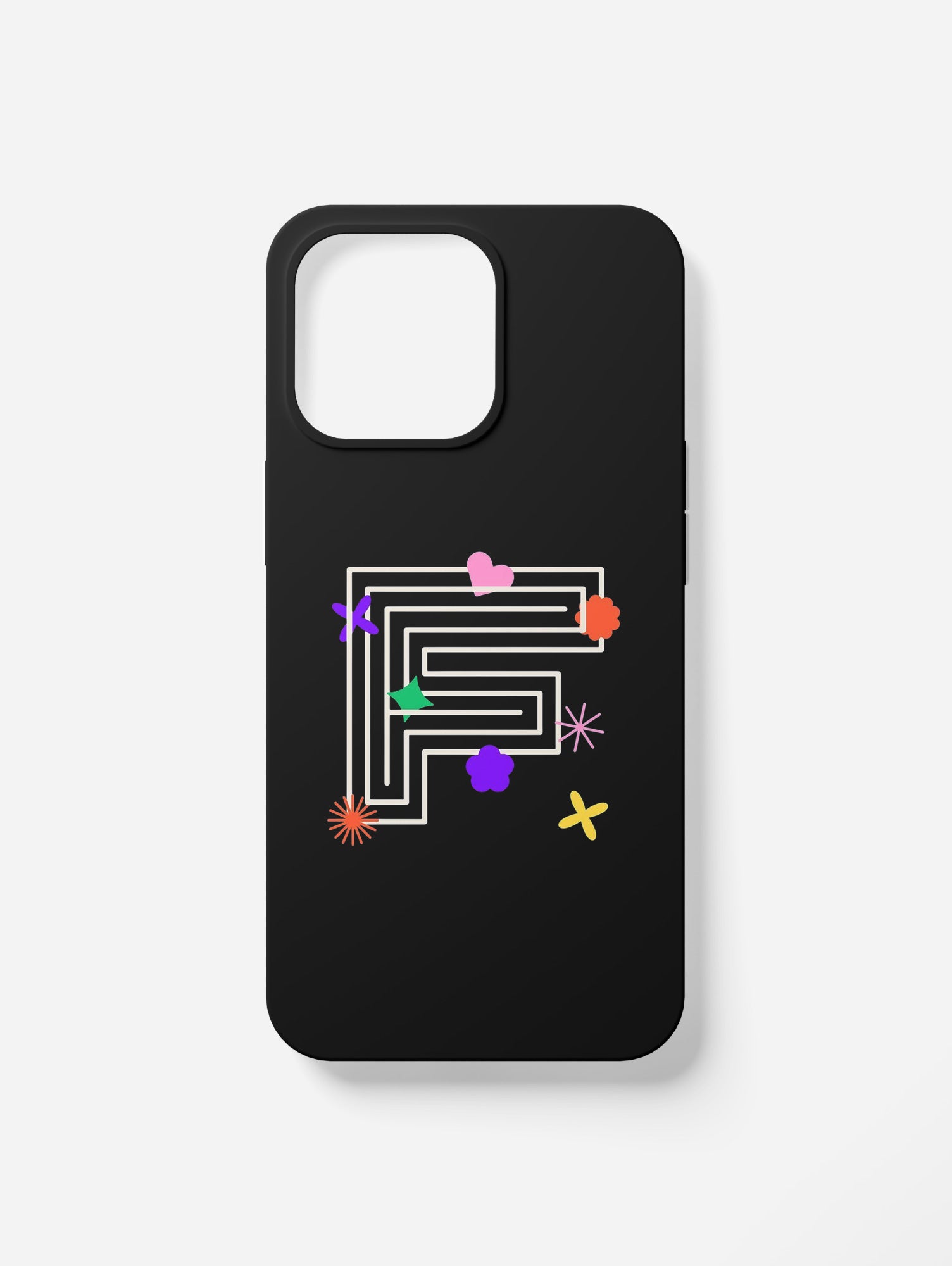 Cover per il tuo smartphone. Iniziali alfabeto "F"