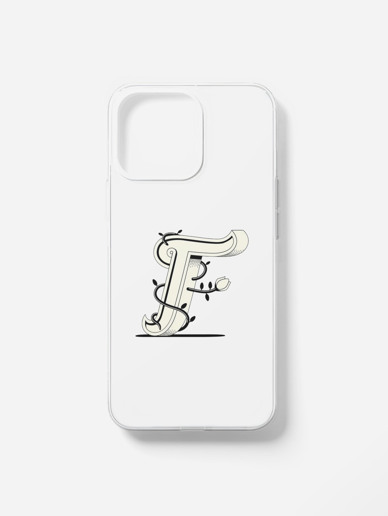 Cover per il tuo smartphone. Iniziali alfabeto "F"