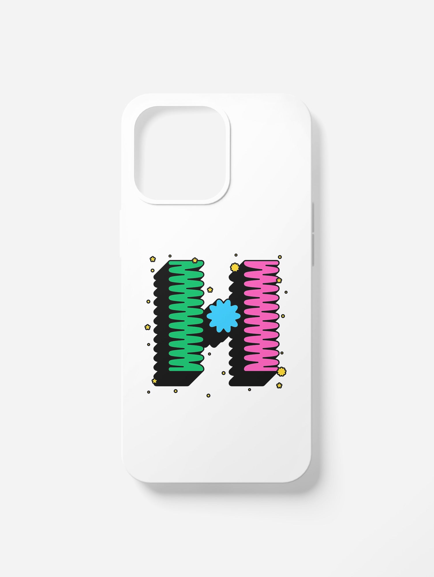 Cover per il tuo smartphone. Iniziali alfabeto "H"