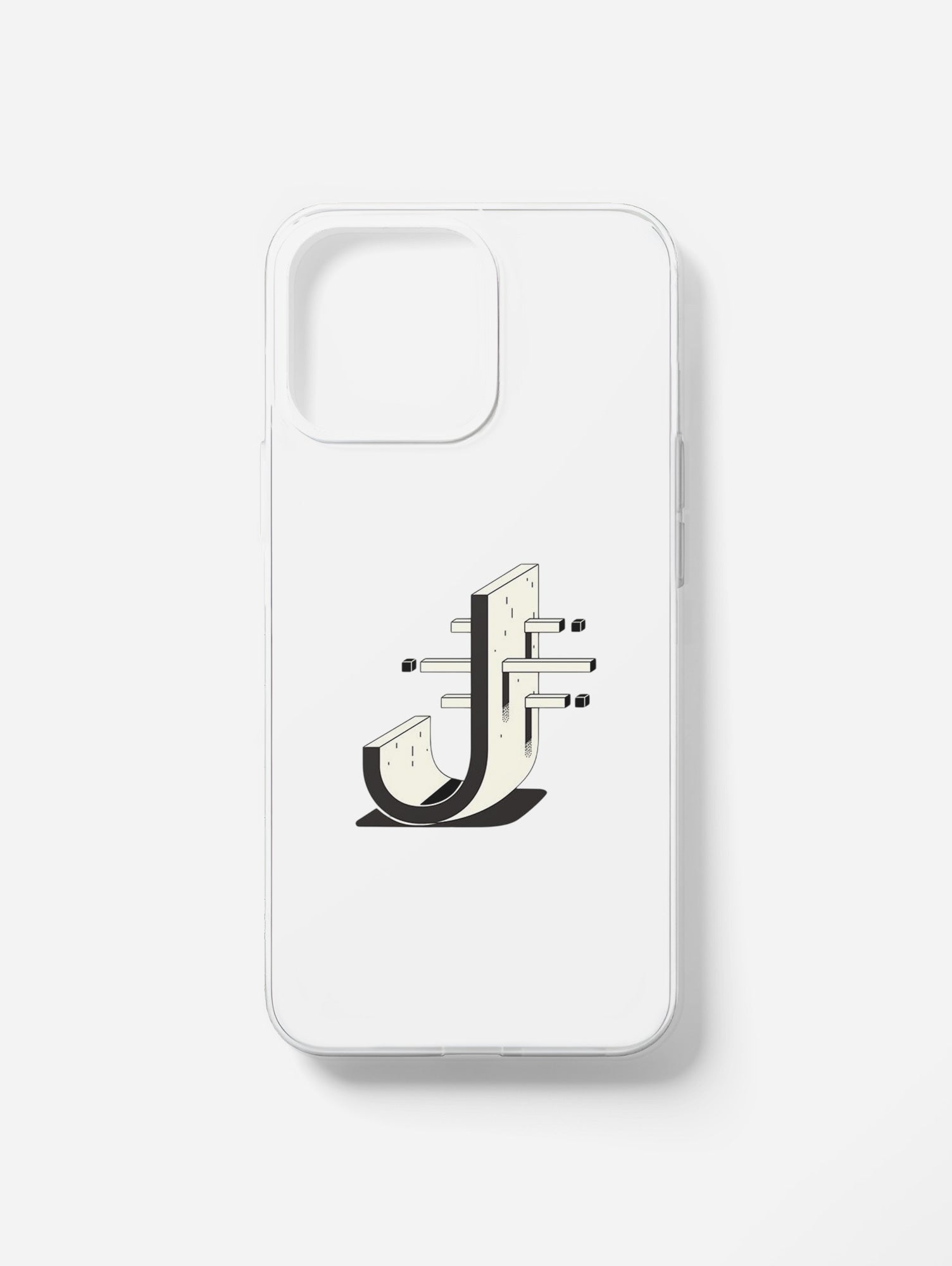 Cover per il tuo smartphone. Iniziali alfabeto "J"