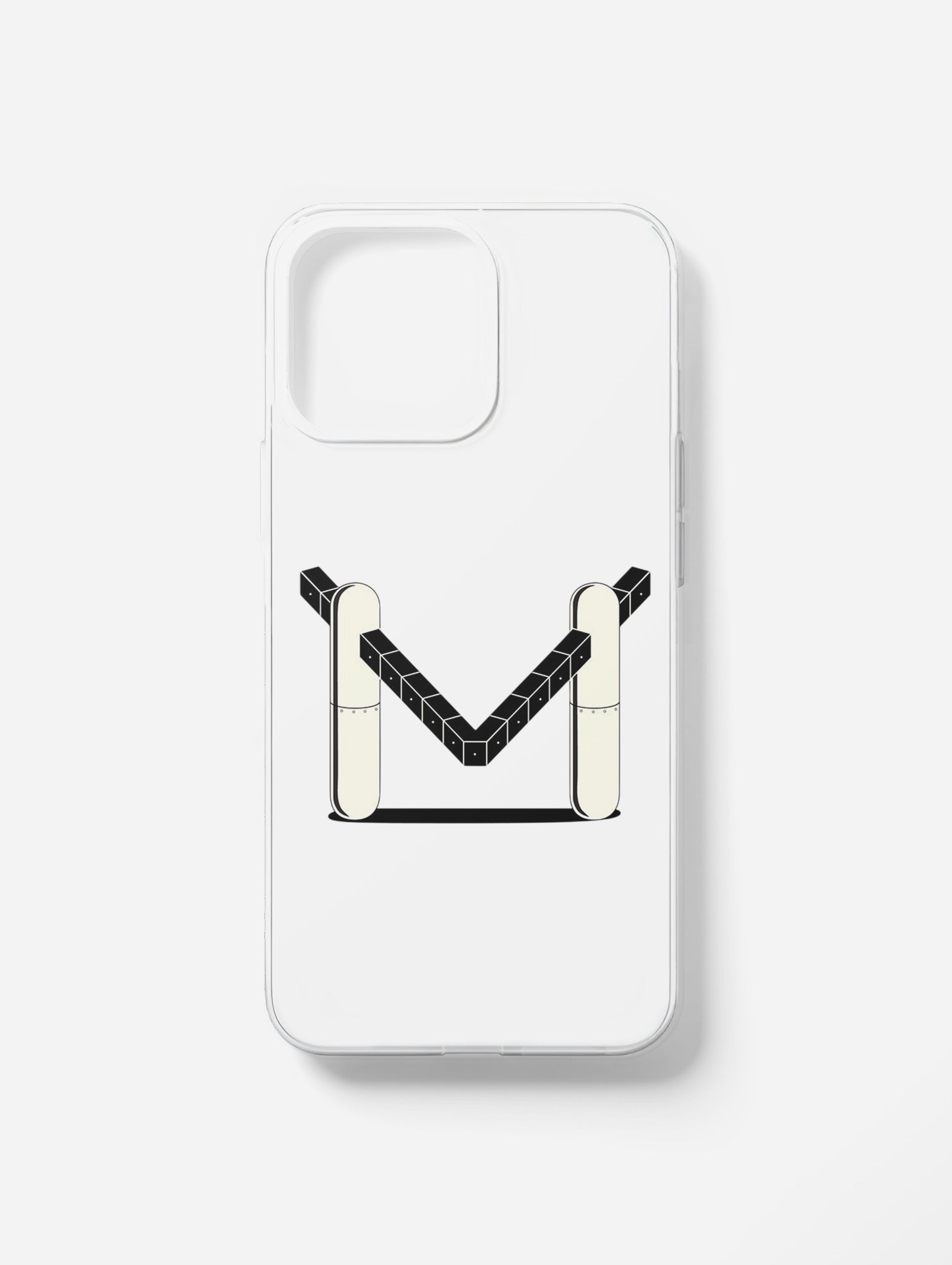 Cover per il tuo smartphone. Iniziali alfabeto "M"