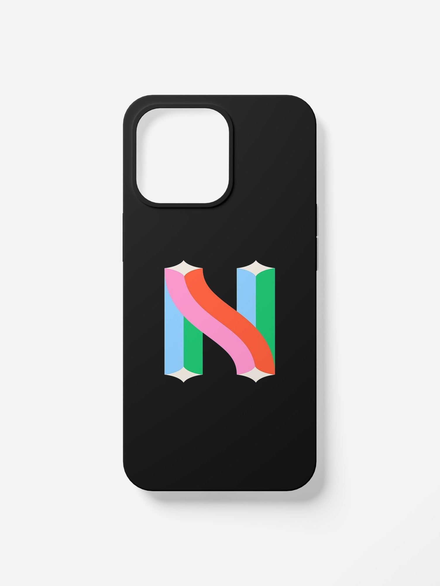 Cover per il tuo smartphone. Iniziali alfabeto "N"
