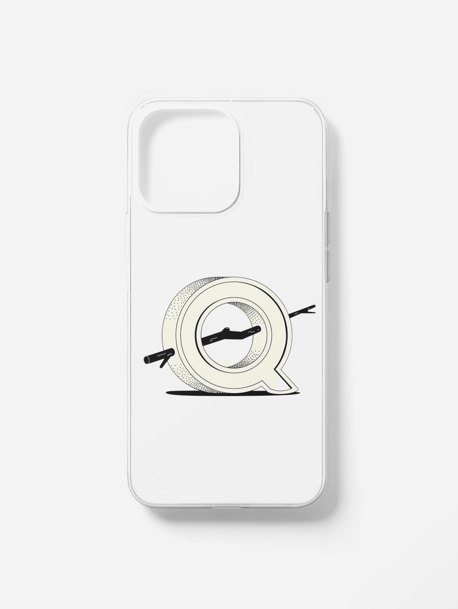 Cover per il tuo smartphone. Iniziali alfabeto "Q"