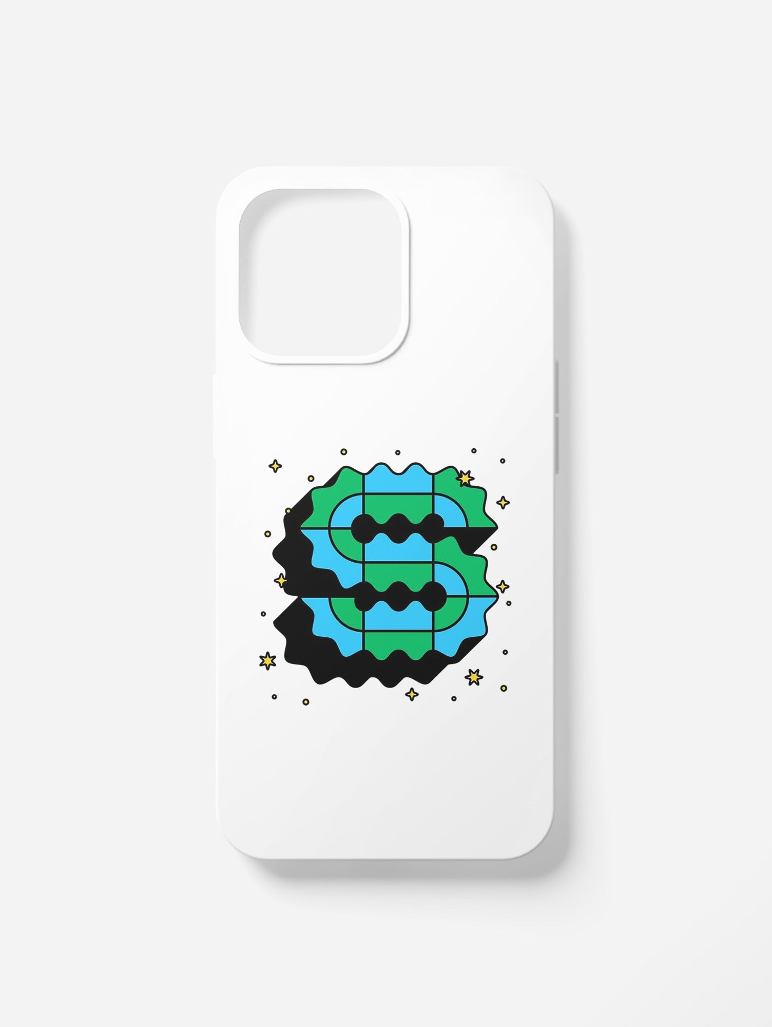 Cover per il tuo smartphone. Iniziali alfabeto "S"