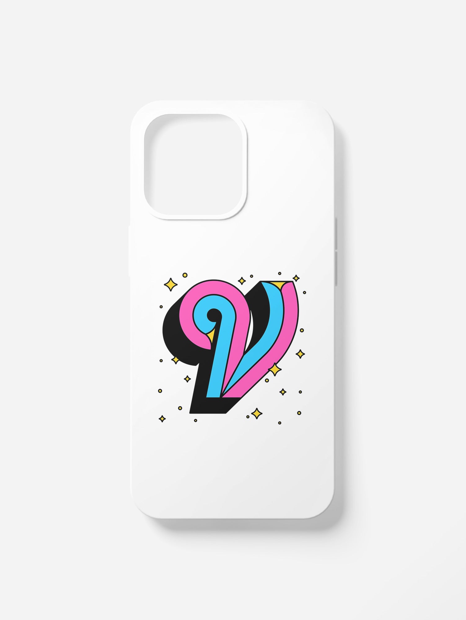 Cover per il tuo smartphone. Iniziali alfabeto "V"