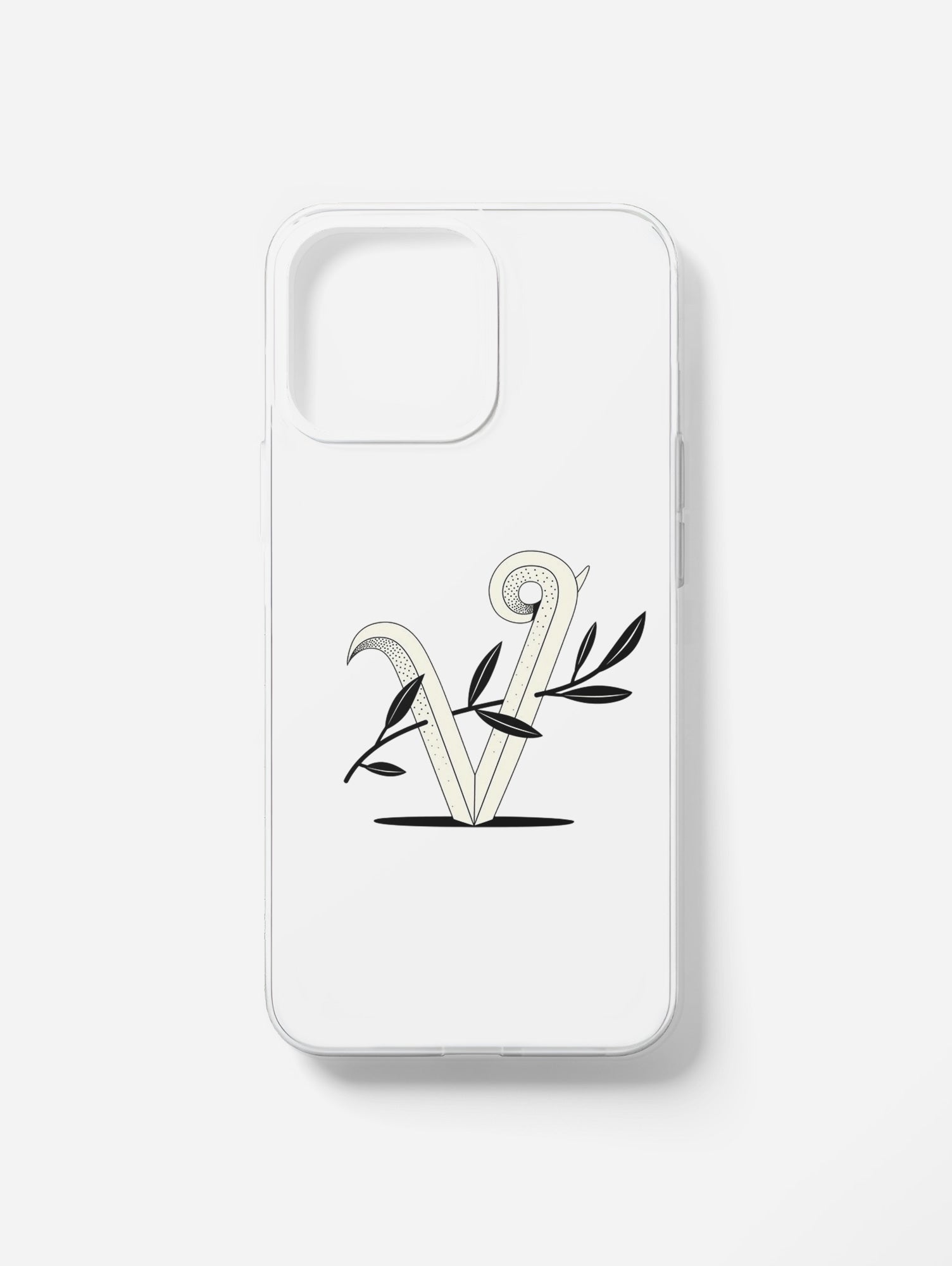Cover per il tuo smartphone. Iniziali alfabeto "V"