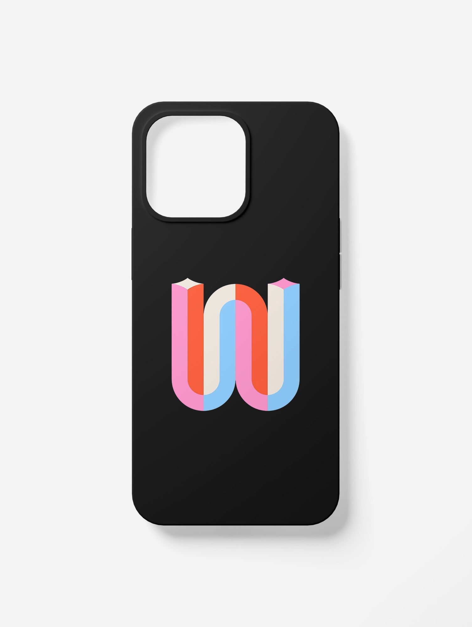 Cover per il tuo smartphone. Iniziali alfabeto "W"