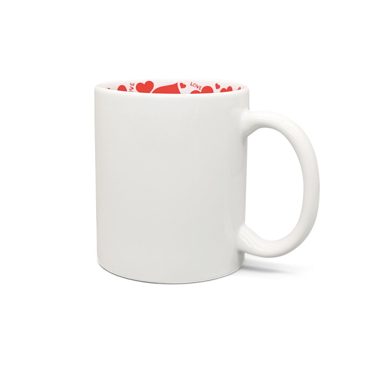 Tazza in ceramica con cuori