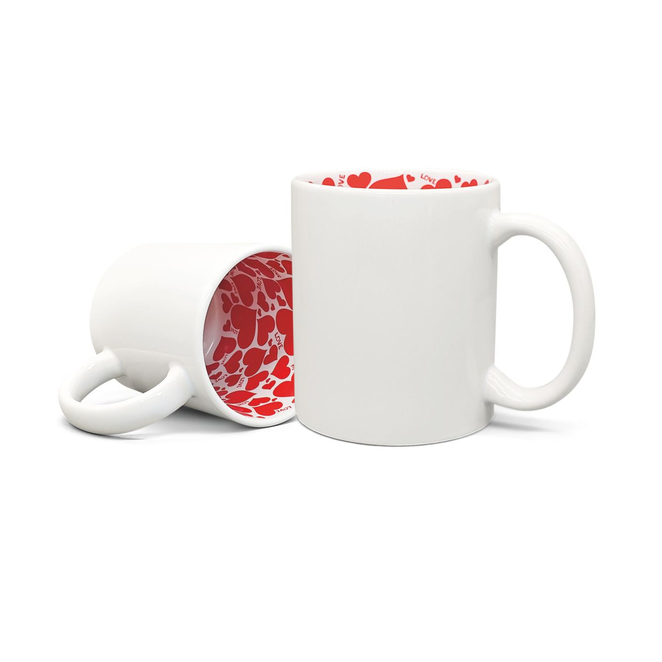 Tazza in ceramica con cuori