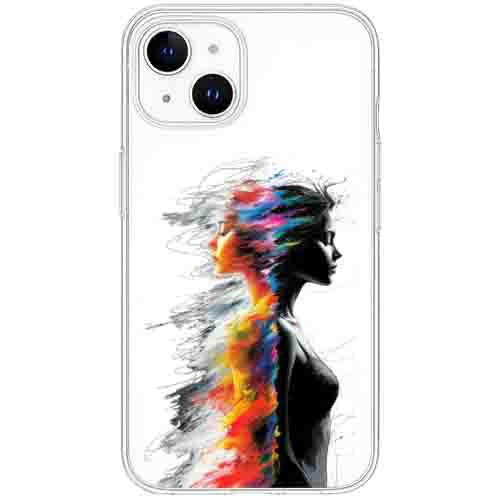 Cover per il tuo smartphone. Viso di donna