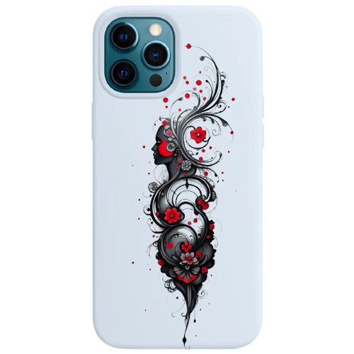 Cover per il tuo smartphone. Viso di donna.