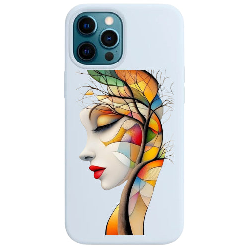 Cover per il tuo smartphone. Viso di donna.