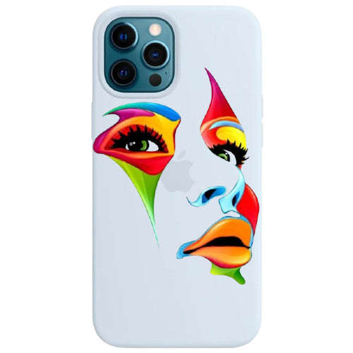 Cover per il tuo smartphone. Viso di donna.