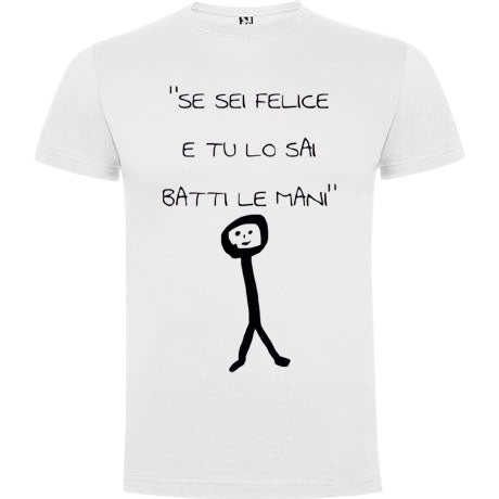T-shirt maniche corte. Frasi simpatiche