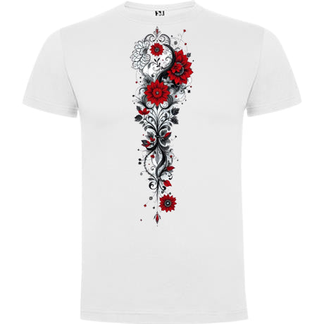T-shirt maniche corte. Motivi floreali
