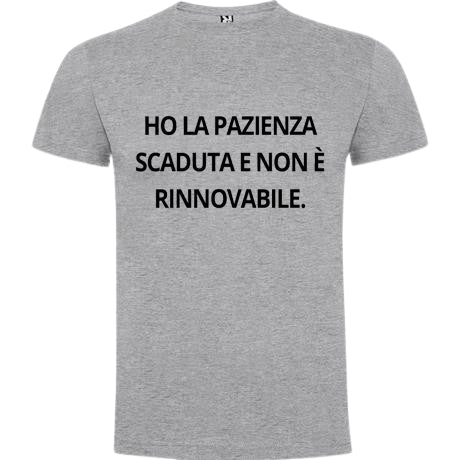 T-shirt maniche corte. Frasi simpatiche