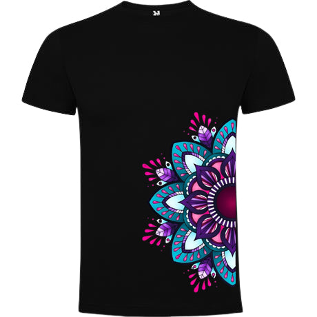 T-shirt maniche corte. Motivi floreali